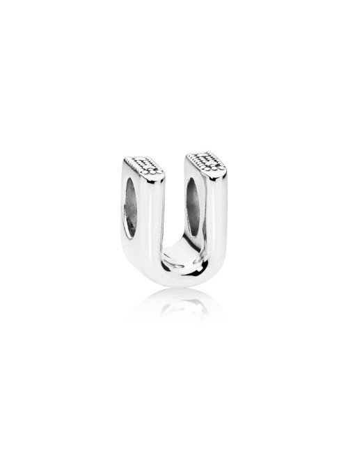 PANDORA CHARM PLATA LETRA U