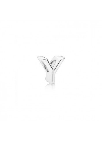 PANDORA CHARM PLATA LETRA Y