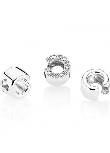 PANDORA CHARM PLATA LETRA C 2