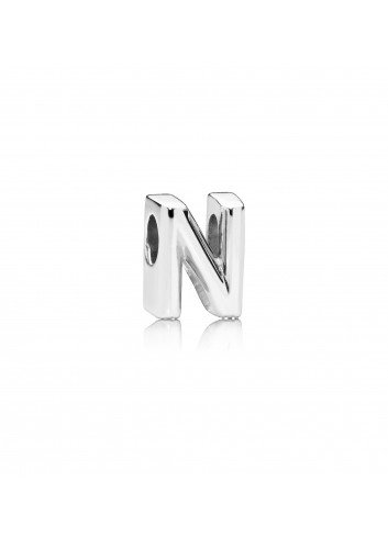 PANDORA CHARM PLATA LETRA N