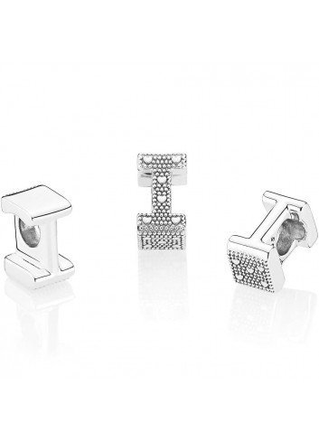 PANDORA CHARM PLATA LETRA I 2