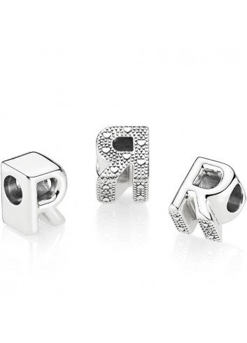 PANDORA CHARM PLATA LETRA R 2