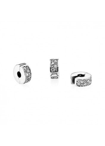Pandora Clip Prata Pave Transparente, as últimas ofertas em Pandora joalharia 2