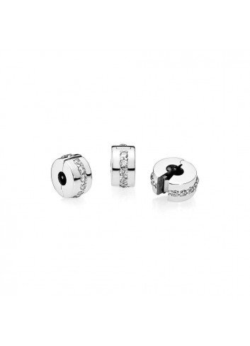 Pandora Clip Prata Transparente Zirconia, as últimas ofertas em Pandora joalharia 2