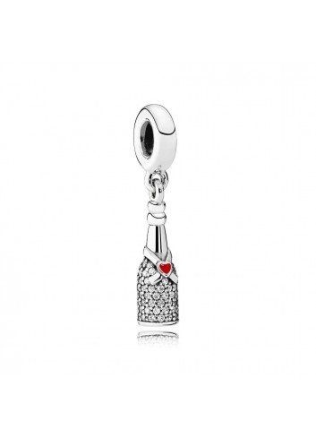 PANDORA CHARM PLATA BOTELLA