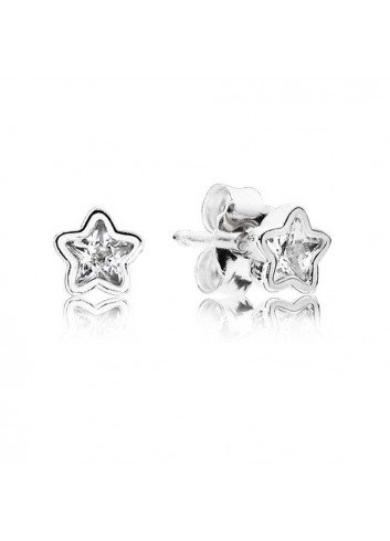 PANDORA PENDIENTES PLATA CIRCONITA ESTRELLA