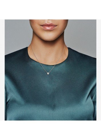 Colar Pandora Prata Com Coração Gravado, as últimas ofertas em Pandora joalharia 2