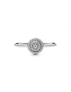 PANDORA ANILLO PLATA CIRC CUBICA T-52 2