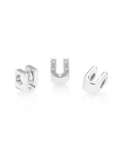 Pandora Argent Charm Lettre U, dernières offres en Pandora bijoux