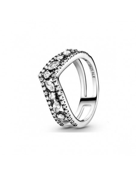 Pandora Anillo Plata Doble Deseo Brillante, últimas ofertas en Joyería de Pandora