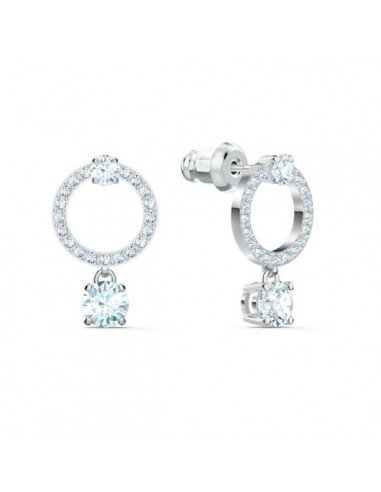 Orecchini A Cerchio Swarovski Attract, Bianchi, Rodiati, ultime offerte sul Swarovski gioielli