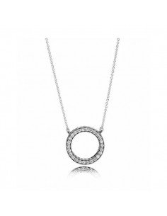 Pandora Circ Logo Pandora Silber Halskette, neueste Angebote bei Pandora Schmuck