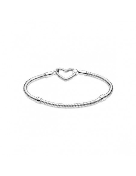 Pandora Pulsera Cadena De Serpiente Con Cierre Corazon, últimas ofertas en Joyería de Pandora