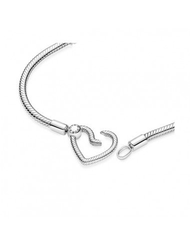 Bracelet Chaîne Pandora Serpent Avec Fermeture Cœur, dernières offres en Pandora bijoux
