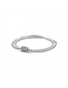 Pulseira Pandora Moments Dupla Corrente E Fechamento De Barri, as últimas ofertas em Pandora joalharia