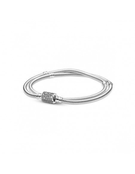 Bracciale Pandora Moments Doppia Catena E Chiusura A Canna, ultime offerte sul Pandora gioielli
