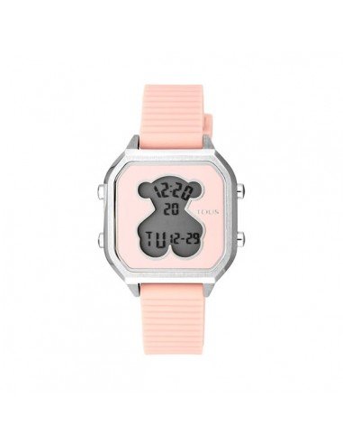 Tous Steel D-Bear Teen Watch with Pink Silicone Strap