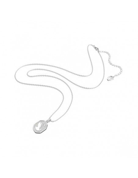 SWAROVSKI SIGNUM SWAN PENDANT, WHITE, RHODIUM PLATED AT samparfums.es