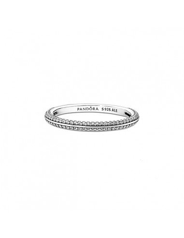 BAGUE EN ARGENT PANDORA CLASSIQUE EN PAVÉ SUR samparfums.es