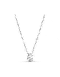 Pandora Collana Cerchio e quadrato Brillante.
