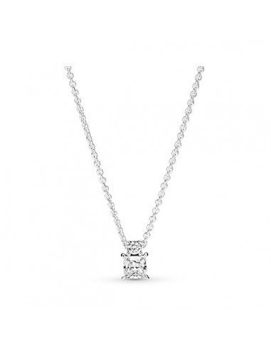 Pandora Collana Cerchio e quadrato Brillante.