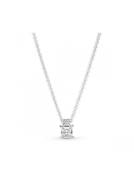 Pandora Halskette Kreis & Quadrat Brillant