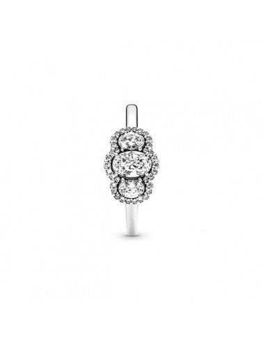 BAGUE PANDORA VINTAGE AVEC TROIS PIERRES BRILLANTES SUR samparfums.es