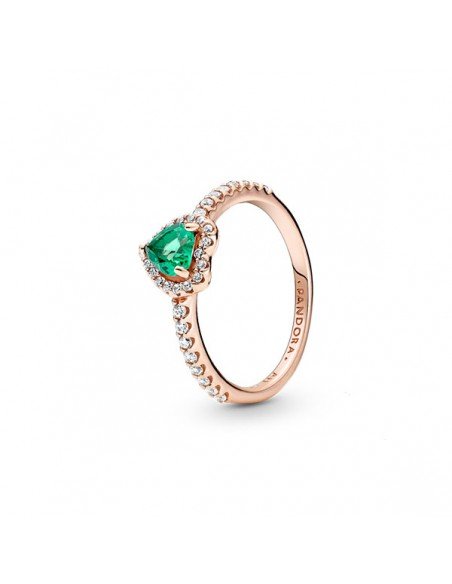 PANDORA ROSE ANILLO CORAZON BRILLANTE VERDE COLECCIÓN NAVIDAD EN SAMPARFUMS.ES