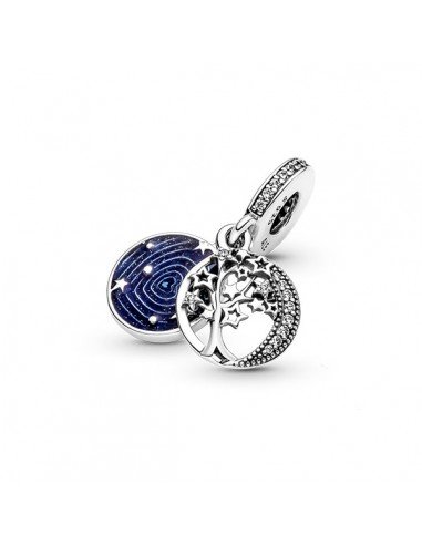 Pandora Argent Charm Pendentif Double Arbre & Lune De La Galaxie, dernières offres en Pandora bijoux