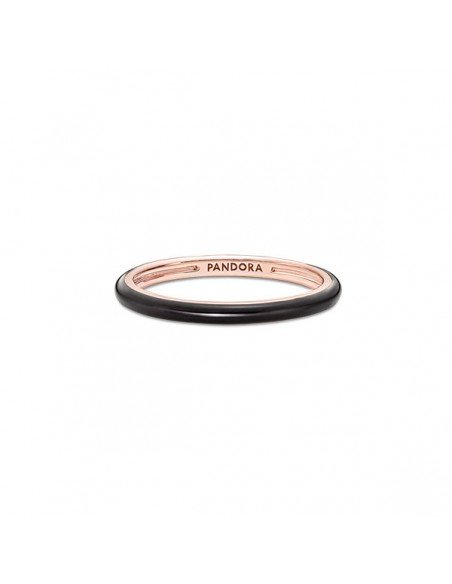 Pandora Me Rose Schwarzer Emaille-Ring,  aktuelle angebote in Pandora schmuck