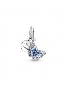 Pandora Charm Double Bleu Pendentif Mariosa Et Citation, dernières offres en Pandora bijoux