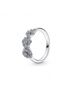 Pandora  Anillo Triple Flor Pensamiento.