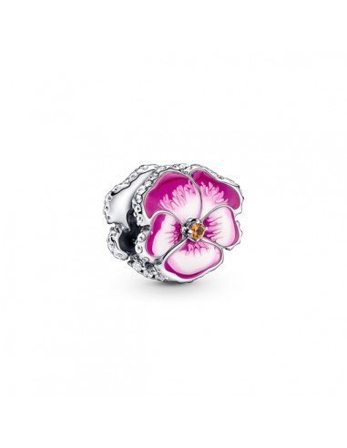 PANDORA PINK PANSY FLOWER CHARM DANS SAMPARFUMS.ES