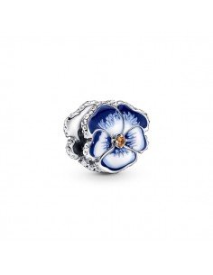 PANDORA BLUE PANSY FLOWER CHARM DANS SAMPARFUMS.ES