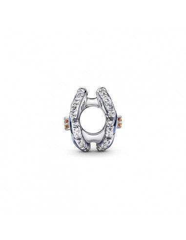 CHARM PANDORA BLUE PANSY FLOWER EN ÉMAIL DANS SAMPARFUMS.ES