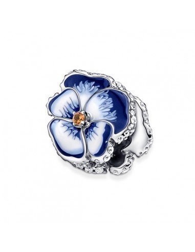 PANDORA BLUE STIEFMUTTERCHEN BLUMENCHARM MIT ZIRKONIA BEI SAMPARFUMS.ES