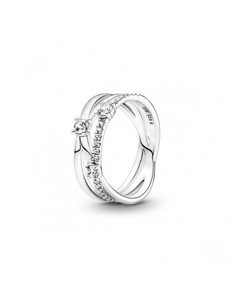 Pandora Anillo Triple Alianza Brillante en samparfums.es