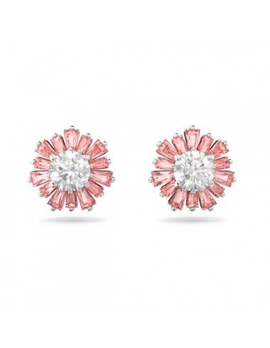 Swarovski Sunshine Pink Button Earrings, rhodiniert für Frauen bei samparfums.es