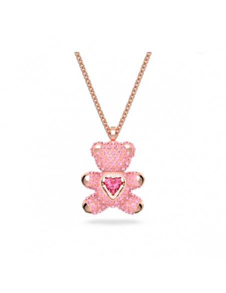 Light Pink Swarovski Crystal Halo Necklace - Medium Oval – Dames a la Mode