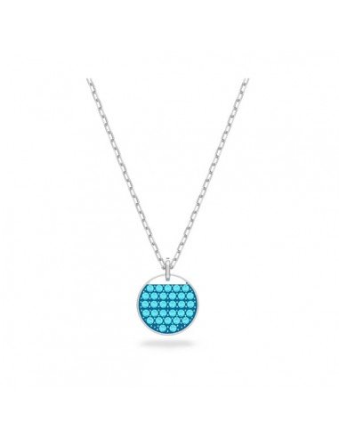 Swarovski Collar Ginger Azul, Baño De Rodio en samparfums.es