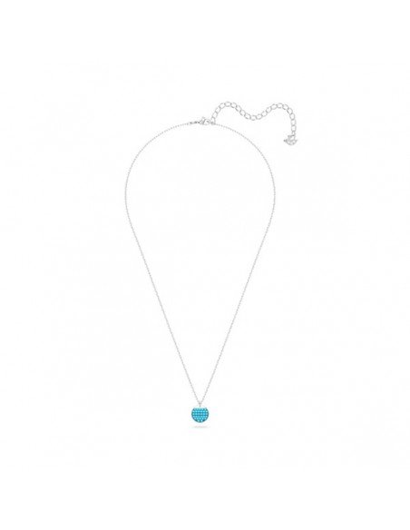 Colar Swarovski Blue Ginger Necklace, Rhodium Plated at samparfums.es