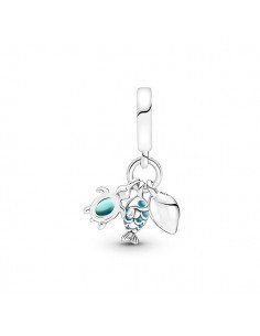 Charm Pendant Triple Fish, Sea Turtle and Shell in samparfums.es 2