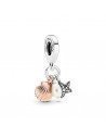 Pandora Rose Charm Triple Shell, Freshwater Cultured Pearl and Starfish Pendant at samparfums.es