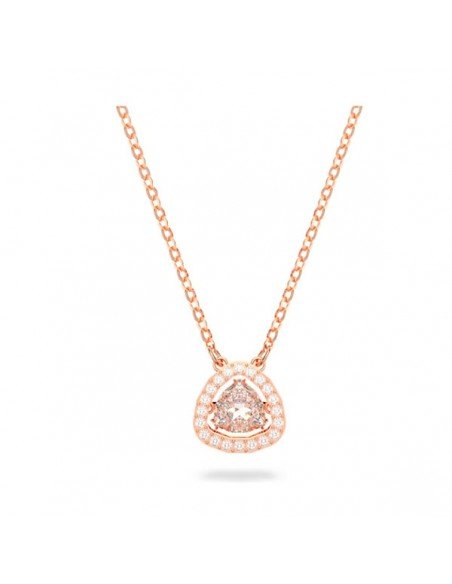 Swarovski Collar Millenia Blanco, Baño tono oro rosa en Samparfums.es