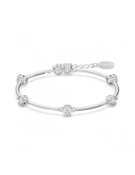 Bracciale rotondo Swarovski Constella, bianco, placcato in rodio - Sam Parfums