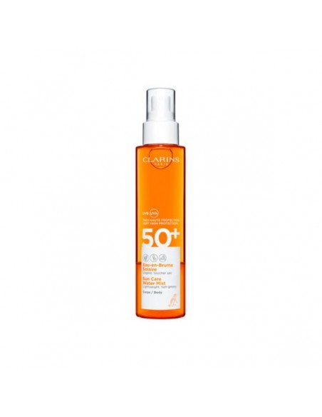 Clarins Sun Care Water Mist SPF50+ Body Mist - Latest Clarins Sunscreen Offers. Sam Perfumes