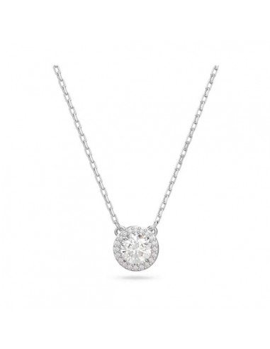 Pingente Swarovski Constella Pavimento Branco Redondo, com revestimento de Ródio - Sam Parfums
