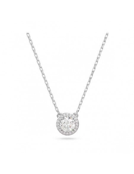 Ciondolo Swarovski Constella Round Pave Bianco, Placcato in rodio - Sam Parfums