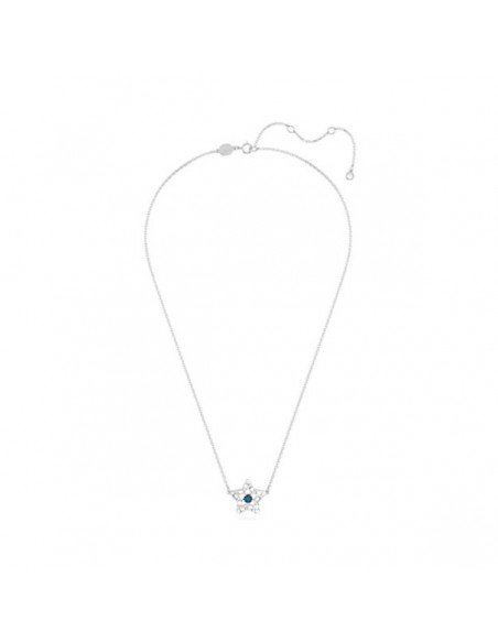 Swarovski Halskette Stella, Blauer Stern, rhodiniert. Neueste Swarovski Schmuck Angebote in samparfums.es