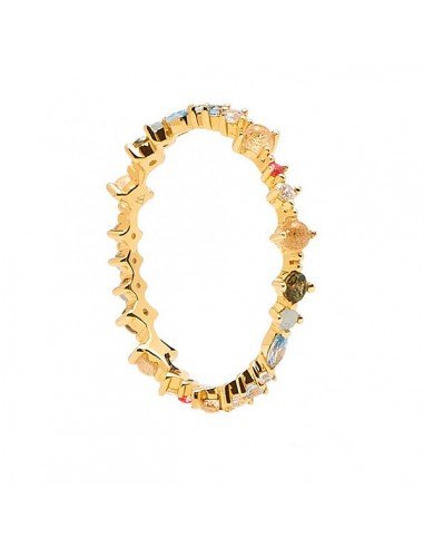 PdPaola Papillon Anello in oro, argento placcato oro con gemme multicolori su samparfums.es